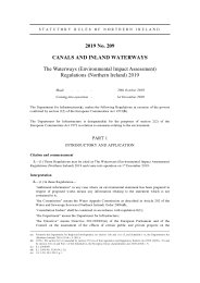 Waterways (Environmental Impact Assessment) Regulations (Northern Ireland) 2019