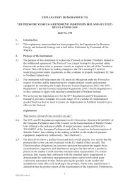 Explanatory Memorandum to the Pressure Vessels (Amendment) (Northern Ireland) (EU Exit) Regulations 2020. SI 2020/678