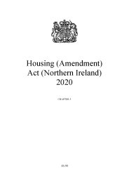 Housing (Amendment) Act (Northern Ireland) 2020