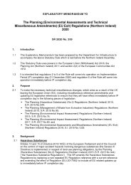 Explanatory Memorandum to the Planning (Environmental Assessments and Technical Miscellaneous Amendments) (EU Exit) Regulations (Northern Ireland) 2020. SR 2020/300