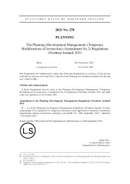 Planning (Development Management) (Temporary Modifications) (Coronavirus) (Amendment No.2) Regulations (Northern Ireland) 2021