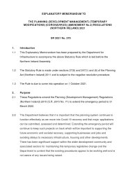 Explanatory Memorandum to the Planning (Development Management) (Temporary Modifications) (Coronavirus) (Amendment No.2) Regulations (Northern Ireland) 2021. SR 2021/270