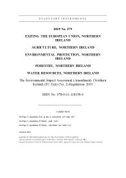 Environmental Impact Assessment (Amendment) (Northern Ireland) (EU Exit) (No.2) Regulations 2019 (Including correction slip issued October 2021)