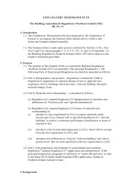 Explanatory Memorandum to the Building (Amendment) Regulations (Northern Ireland) 2022. SR 2022/71