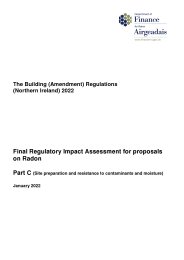 Final Regulatory Impact Assessment for proposals on Radon. Part C (Site preparation and resistance to contaminants and moisture). SR 2022/71