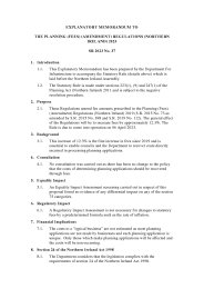 Explanatory Memorandum to the Planning (Fees) (Amendment) Regulations (Northern Ireland) 2023. SR 2023/37