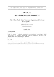 Correction slip for the Urban Waste Water Treatment Regulations (Northern Ireland) 2007