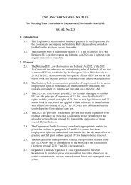 Explanatory Memorandum to the Working Time (Amendment) Regulations (Northern Ireland) 2023. SR 2023/223