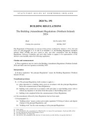 Building (Amendment) Regulations (Northern Ireland) 2024