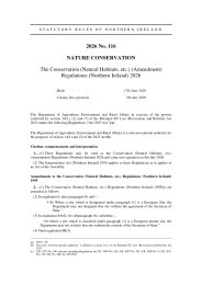Conservation (Natural Habitats, etc.) (Amendment) Regulations (Northern Ireland) 2026