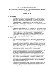 Explanatory Memorandum to the Conservation (Natural Habitats, etc.) (Amendment) Regulations (Northern Ireland) 2026. SR 2026/116