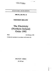 Electricity (Northern Ireland) Order 1992