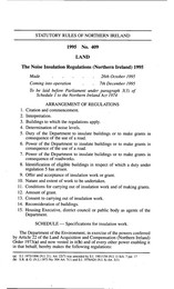 Noise Insulation Regulations (Northern Ireland) 1995