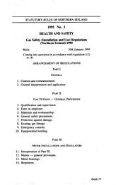 Gas Safety (Installation and Use) Regulations (Northern Ireland) 1995