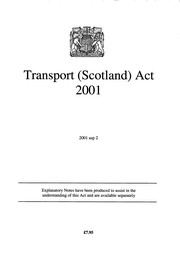 Transport (Scotland) Act 2001. asp 2