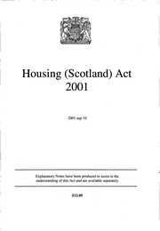 Housing (Scotland) Act 2001. asp 10