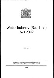 Water Industry (Scotland) Act 2002. asp 3
