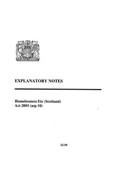 Explanatory Notes to the Homelessness etc. (Scotland) Act 2003. asp 10