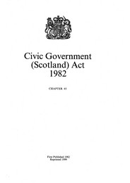 Civic Government (Scotland) Act 1982