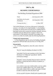 Building (Scotland) Regulations 2004