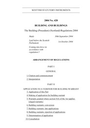 Building (Procedure) (Scotland) Regulations 2004