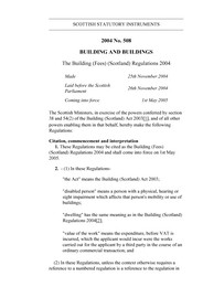 Building (Fees) (Scotland) Regulations 2004