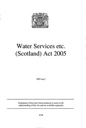 Water Services etc. (Scotland) Act 2005. asp 3