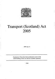 Transport (Scotland) Act 2005. asp 12