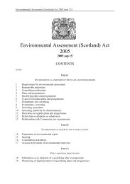 Environmental Assessment (Scotland) Act 2005. asp 15