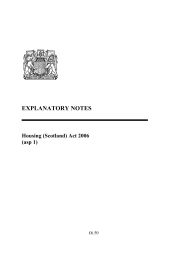 Explanatory Notes to the Housing (Scotland) Act 2006. asp 1