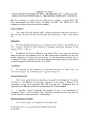 Executive Note to the Water Environment and Water Services (Scotland) Act 2003 (Designation of Responsible Authorities and Functions) Order 2006. SSI 2006/126