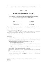 Planning (National Security Directions and Appointed Representatives) (Scotland) Rules 2006