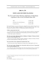 Town and Country Planning (Application of Subordinate Legislation to the Crown) (Scotland) Order 2006