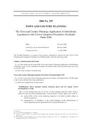 Town and Country Planning (Application of Subordinate Legislation to the Crown) (Inquiries Procedure) (Scotland) Order 2006