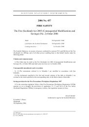 Fire (Scotland) Act 2005 (Consequential Modifications and Savings) (No.2) Order 2006
