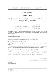Fire (Scotland) Act 2005 (Consequential Modifications and Savings) (No.2) Order 2006