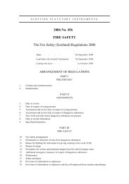 Fire Safety (Scotland) Regulations 2006