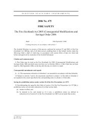 Fire (Scotland) Act 2005 (Consequential Modifications and Savings) Order 2006