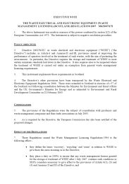 Executive Note to the Waste Management Licensing Amendment (Waste Electrical and Electronic Equipment) (Scotland) Regulations 2007. SSI 2007/172