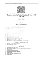Transport and Works (Scotland) Act 2007