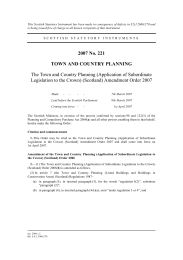 Town and Country Planning (Application of Subordinate Legislation to the Crown) (Scotland) Amendment Order 2007