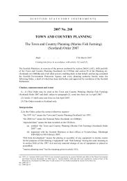 Town and Country Planning (Marine Fish Farming) (Scotland) Order 2007