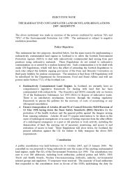 Executive Note to the Radioactive Contaminated Land (Scotland) Regulations 2007. SSI 2007/179
