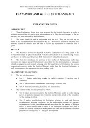 Explanatory Notes to the Transport and Works (Scotland) Act 2007. asp 8