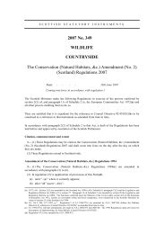 Conservation (Natural Habitats, etc.) Amendment (No.2) (Scotland) Regulations 2007