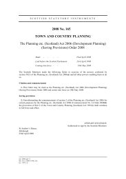 Planning etc. (Scotland) act 2006 (Development Planning) (Saving Provisions) Order 2008