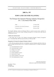 Strategic Development Planning Authority Designation (No.1) (Scotland) Order 2008