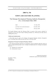 Strategic Development Planning Authority Designation (No.2) (Scotland) Order 2008