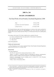 Road Works (Fixed Penalty) (Scotland) Regulations 2008