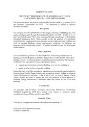 Executive Note to the Energy Performance of Buildings (Scotland) Amendment Regulations 2008. SI 2008/389